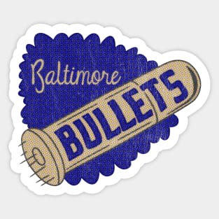Vintage Baltimore Bullets Basketball 1963 Sticker